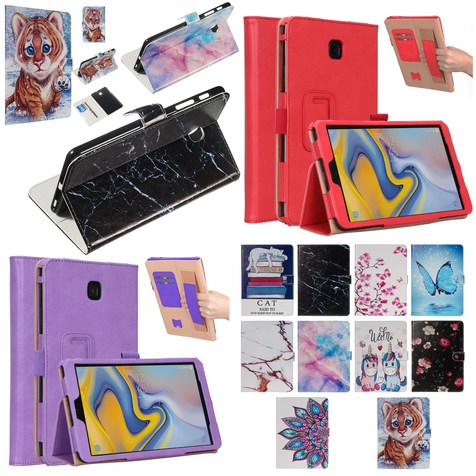 Магнитный откидной Чехол-подставка из воловьей кожи с отделением для карт и