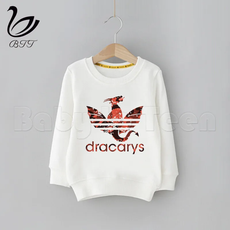 Game of Thrones Dracarys Fashion Kid Hoodies Spring Casual Hoodies Sweatshirts Children Solid Color Hoodies Sweatshirt Tops
