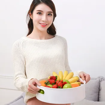 

Multifunctional Non-Slip Rotating Storage Tray Plastic Storage Boxs Desktop Kitchen Candy Box Organizer Home Products Supplies