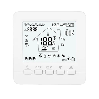 

16A08-5BB-WIFI Intelligent Thermostat Electric Heating Wireless Thermostat Blue Light
