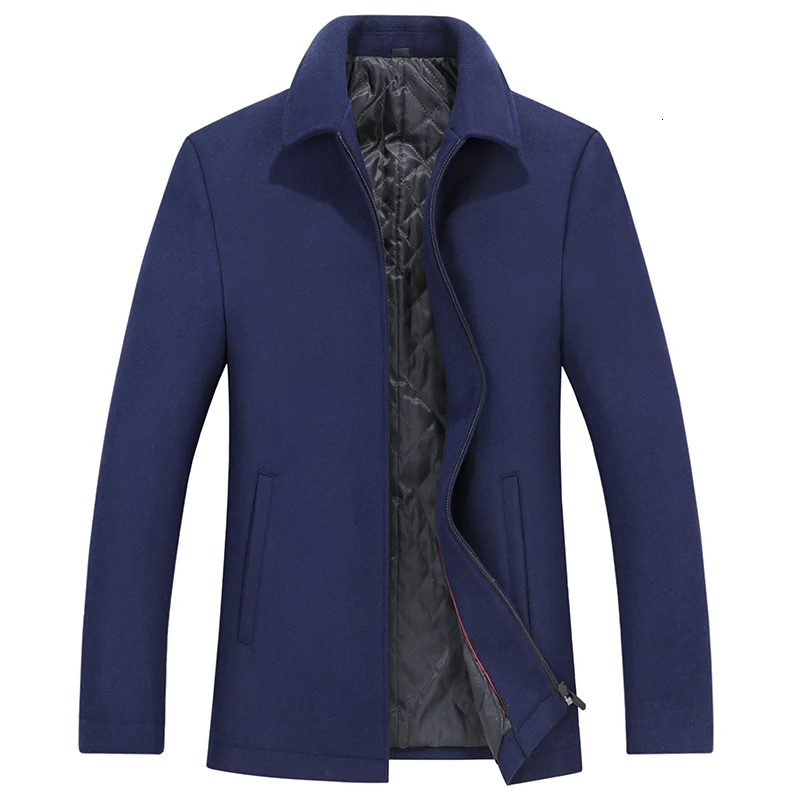 Новинка, большие размеры 10XL 9XL 8XL, зимняя куртка для мужчин, утепленное шерстяное пальто, куртки, верхняя одежда, Теплая мужская повседневная куртка, пальто, бушлат - Цвет: blue
