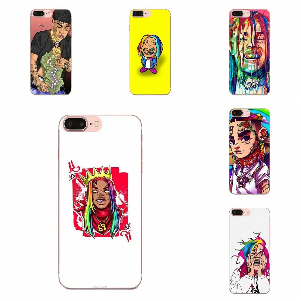 Мягкий чехол из ТПУ в стиле хип-хоп раппер Tekashi 69 для Apple iPhone 4 4S 5 5C 5S SE SE2 6 6S 7 8 11 Plus Pro