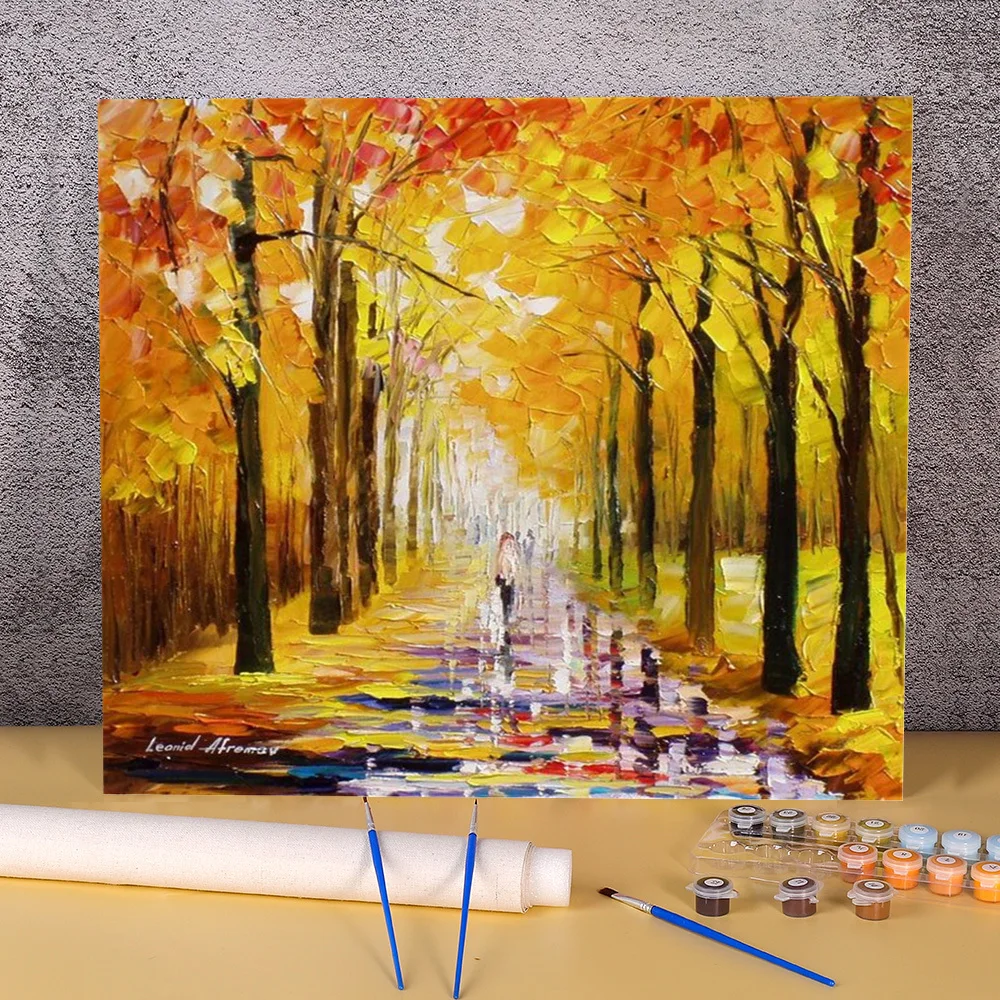 Guardians Gold Diy Paint By Numbers Package Acrylic Paints 40*50