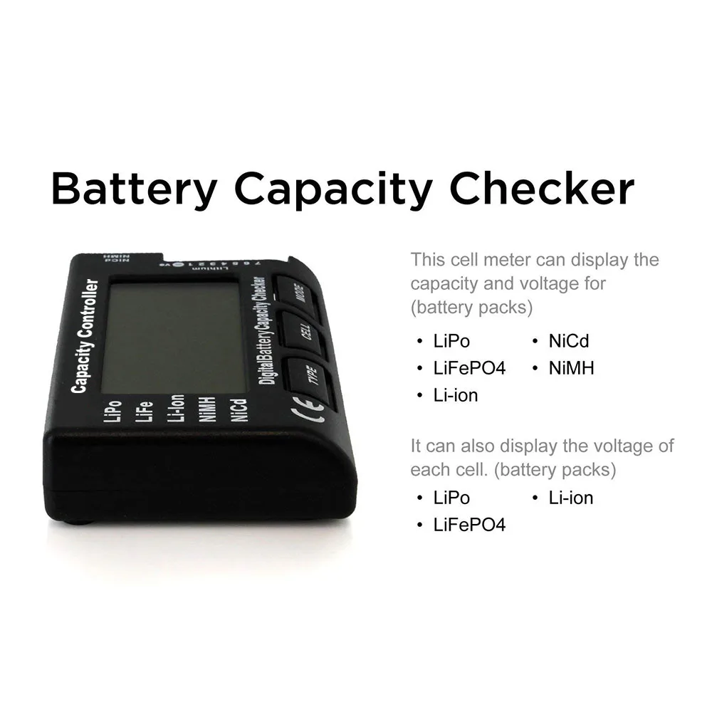 RC CellMeter 7 цифровой Батарея Ёмкость проверки LiPo LiFe литий ионный никель металл