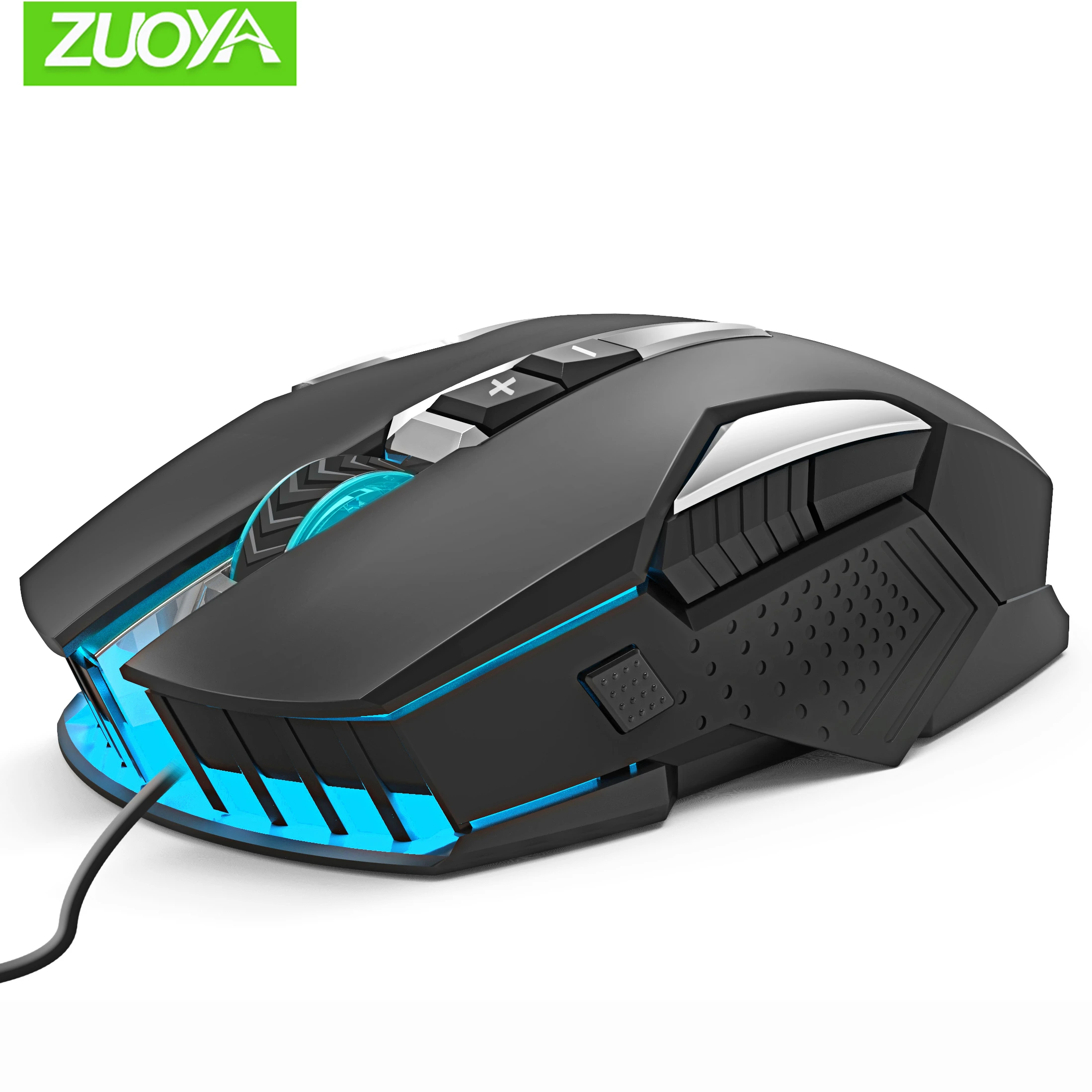 ZUOYA 35 клавиш подсветка Одноручная игровая клавиатура и мышь комплект Проводная игровая мышь и клавиатура Комплект для pro gamer