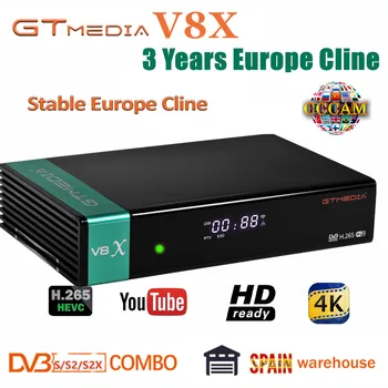 

Best quality Gtmedia V8X with 3 Years Europe cline update of GTmedia V8 NOVA DVB-S2/S2X Built in wifi CA card slot