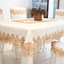 Европейская кружевная белая скатерть домашняя отель вечерние скатерть декоративная прямоугольная простая элегантная скатерть