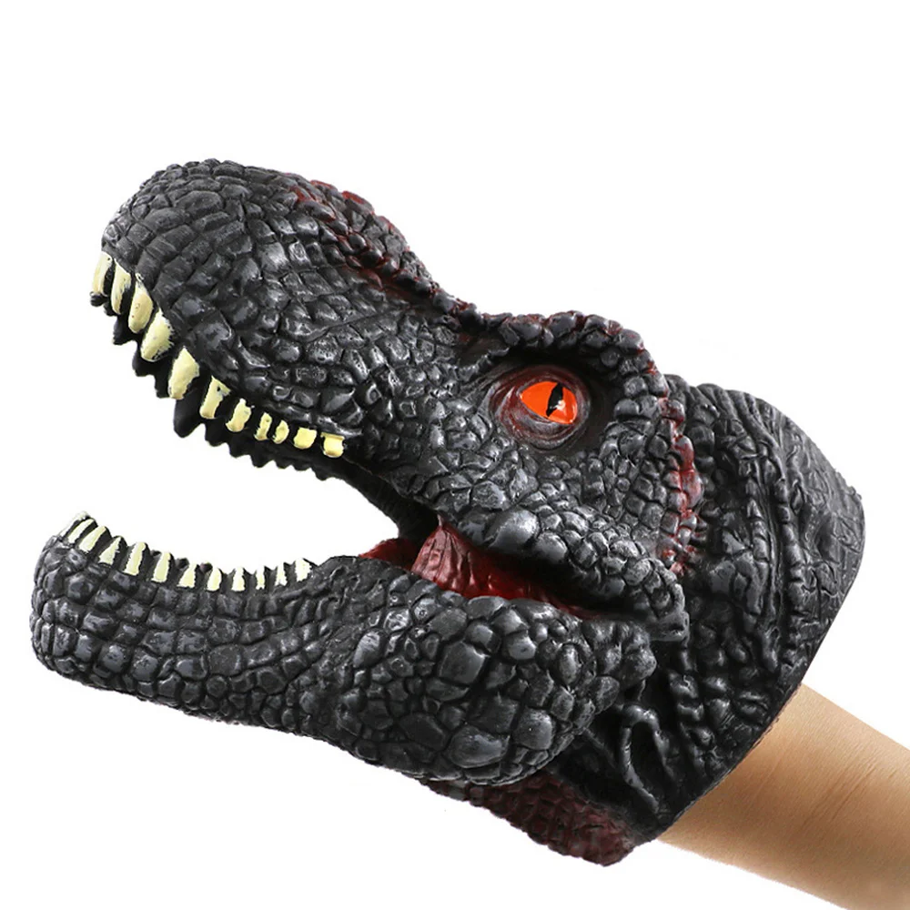 

Tyrannosaurus hand puppet toy Dinosaur Head Toys Gloves Kid Model Halloween Gift Dinosaur Hand Puppet Toys For Children