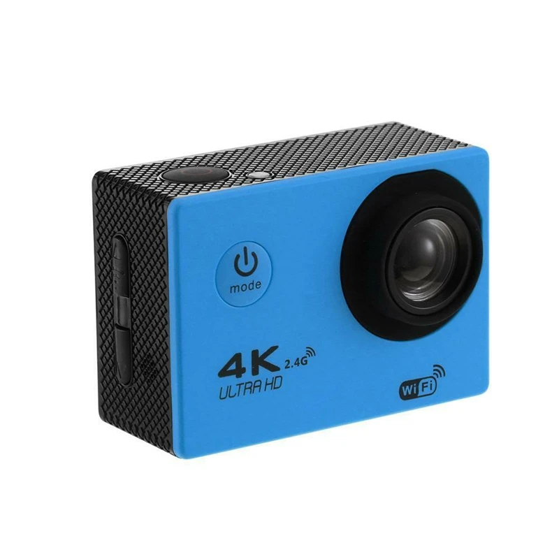 Водонепроницаемая экшн камера с Wi Fi 1080P Hd 16 Мп синего цвета для шлема