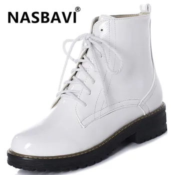 

NASBAVI 2019 Hot new superfine fiber Women Boots For Martin Boots Motorcycle Ankle Boots Women Booties winter Women boot