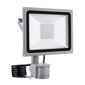 

10W 20W 30W 50W 100W Led Flood Light AC 220V Floodlights IP65 PIR Motion Detector Outdoor Lighting Spotlights Garden Lamp 240V