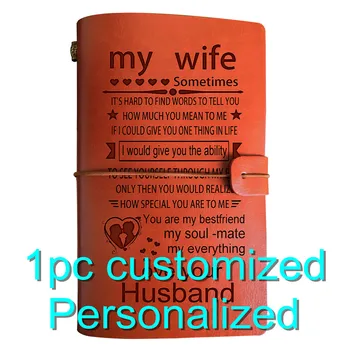 

Engraved Leather Journal Luxury Dropshipping Engravable Products BJ027 A6 Notebook Diary Custom Name Logo Gifts For Grandson