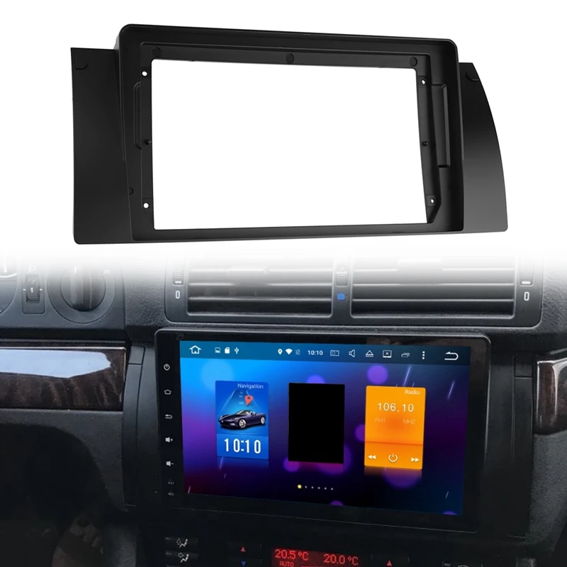 Car Radio Frame for BMW 5 (E39) 1995-2003 9 Inch Screen Fascias Stereo DVD Player Install Surround Panel Dash Refit Kit | Автомобили и