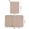 Moterm Genuine Pebbled Grain Leather B6 Zip Cover with Top Pocket Cowhide Planner Zipper Notebook Organizer Agenda Journal Diary 2