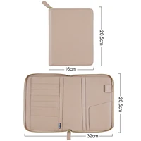 Moterm Genuine Pebbled Grain Leather B6 Zip Cover with Top Pocket Cowhide Planner Zipper Notebook Organizer Agenda Journal Diary 2