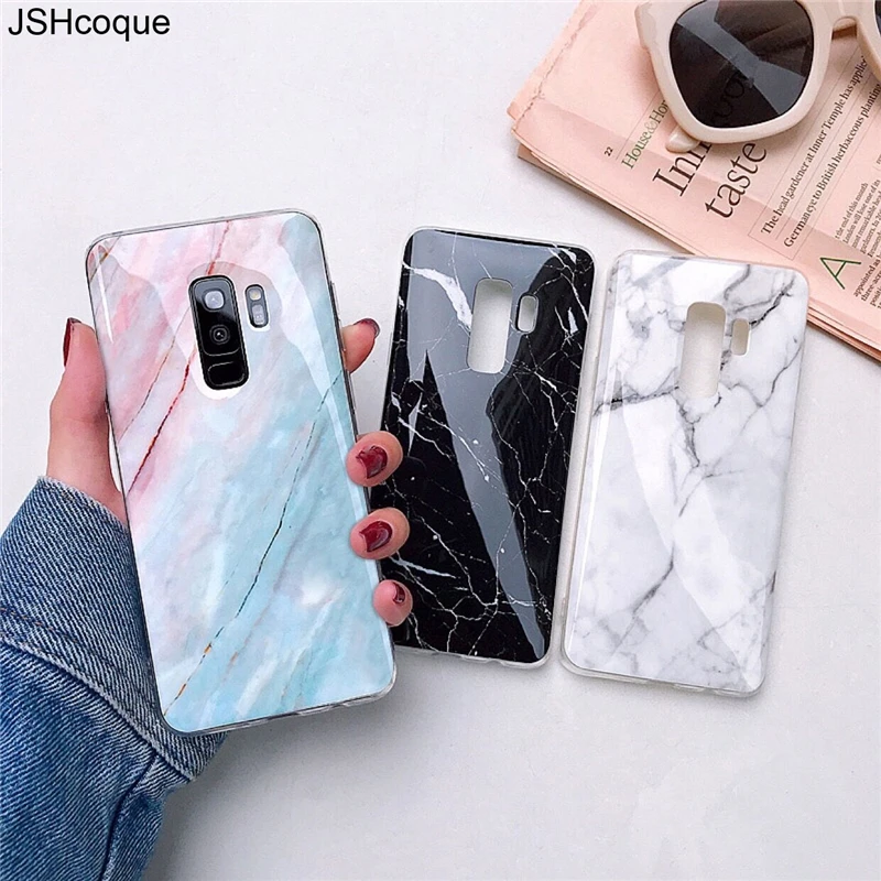 

Silicon Marble Case for Samsung S10 Plus Phone Case for Etui Samsung A50 A70 A20 A30 A6 A9 A7 2018 for Galaxy S7 S8 S9+ Note 8 9