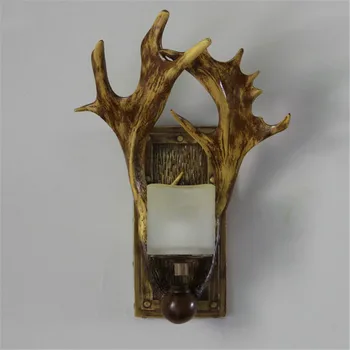 

Antler Wall Sconces Bedside Lamp Home Decor Candle Holder Lighting Fixture Decorative Night light for Bedroom Hallway Pathway