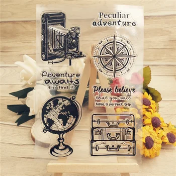 

Hot sale travel Transparent Clear Stamps / Silicone Seals Roller Stamp for DIY scrapbooking photo album/Card Making