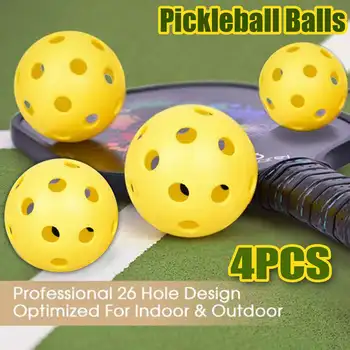 

4Pcs 26 Holes Golf Balls Airflow Hollow Golf Practice Professional Indoor & Outdoor Sport Pickleball Kids Children Playing Balls