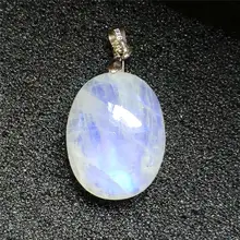 Высокое качество, натуральный Радужный светильник, лунный камень, подвеска 23x18x9 мм, драгоценный камень для женщин и мужчин, прозрачные бусины, подарок для любви, кристалл, исцеление AAAAA