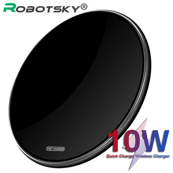 

10W Wireless Charger for Mobile Phone Fast Charging Desktop Wireless Charger Fully Compatible For Samsung Xiaomi iPhone iPad
