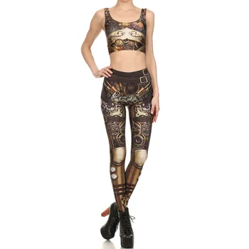 

Number Printing Suit Elastic Force Tight Trousers Hit Underpant Number Printing Vest Twinset