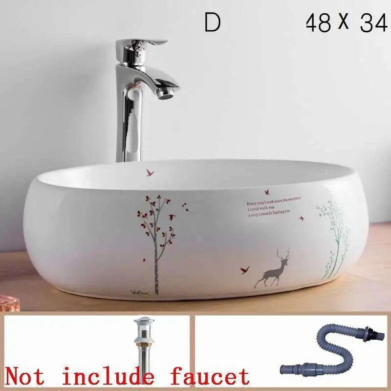 Lavatorio Waschbecken Wasbak Waschtisch Pia De Black Fregadero Lavandino Bagno Cuba Banheiro раковина для ванной Lavabo умывальник - Цвет: Number 1