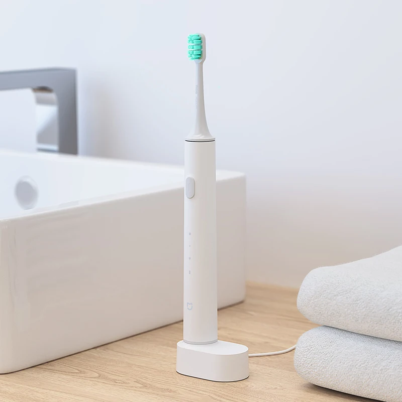 XIAOMI MIJIA T500 Electric Toothbrush Smart Sonic Brush Ultrasonic Whitening Teeth Vibrator Wireless Oral Hygiene Cleaner XIAOMI MIJIA T500 Electric Toothbrush Smart Sonic Brush Ultrasonic Whitening Teeth Vibrator Wireless Oral Hygiene Cleaner