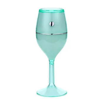 

80ml Air Humidifier Red Wine Cup USB Colorful Night Lamp No Noise Mini Portable Air Cleaner for Home Car Use