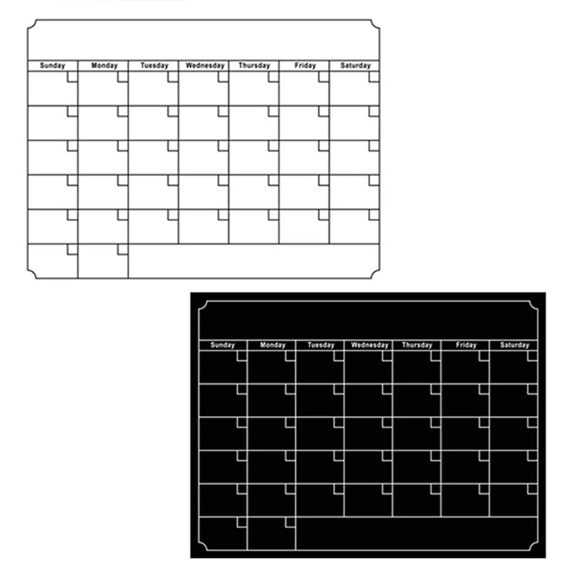 

Magnetic Removable Refrigerator Sticker Weekly And Month Planner Calendar Sticker Message Board