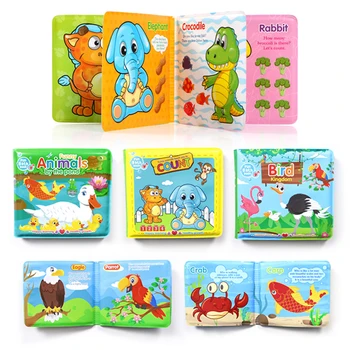 

Baby Toys Bath Books Bathroom Waterproof Toy With BB whistle Water For Baby Early Educational Swimming Water Toy