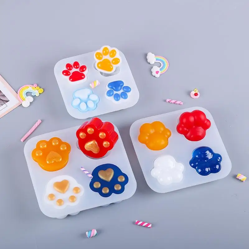 

DIY Crystal Epoxy Resin Cat Claw Shape Silicone Mold Resin Casting Molds Resin Craft Home Decoration Handmade Craft Christmas