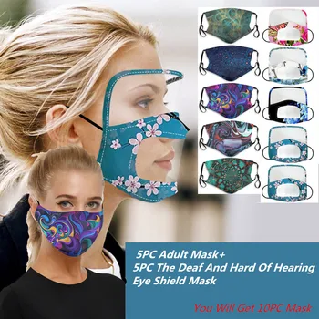 

Dust Protection Face Mask with Eye Shield Mask With Clear Window Mask Unisex Breathable Safety Protective Reusable new 7.16