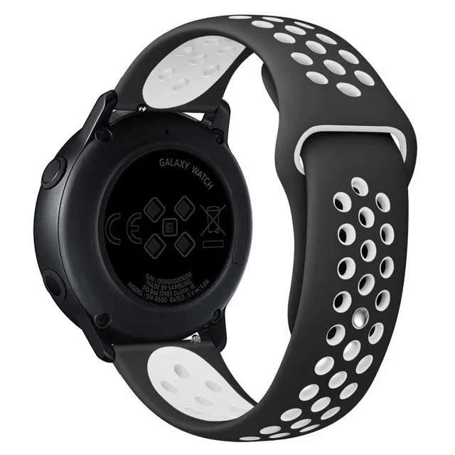7 Мягкий спортивный силиконовый ремешок для samsung Galaxy Watch Active 2 40 мм 44 мм сменный ремешок браслет умный ремешок для часов - Цвет: 7