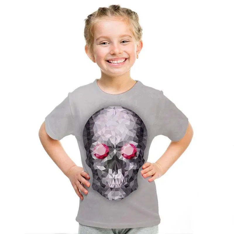 Nuevo Shantou estilo gtico camiseta de los nios 3D impreso Taro nios Топы moda manga corta verano calle ropa de los nios
