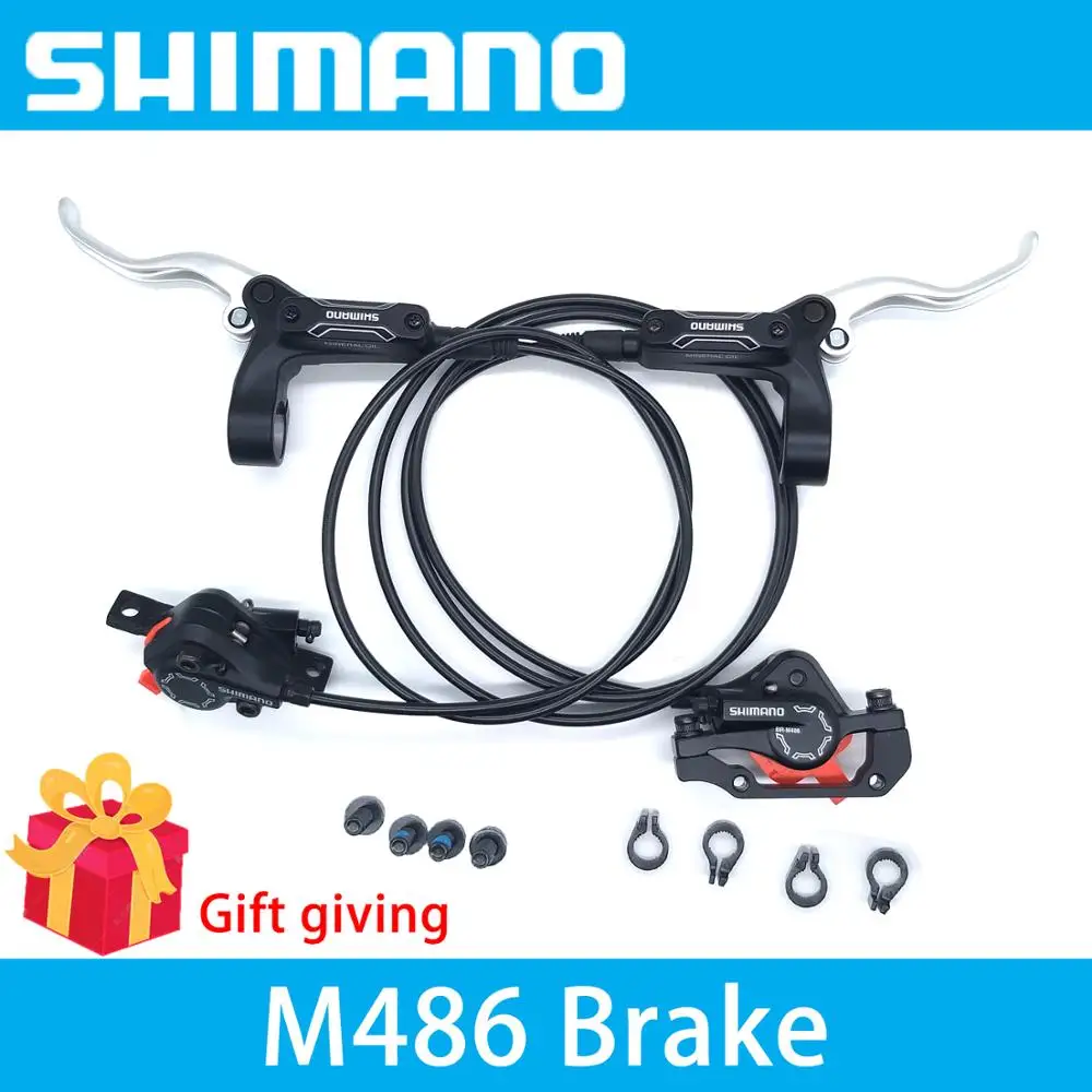 

Shimano BR BL M486 bike Hydraulic brake Cycling Bicycle BrakeSets Front and Rear with RT56 rotors M445 M446 M447 M505