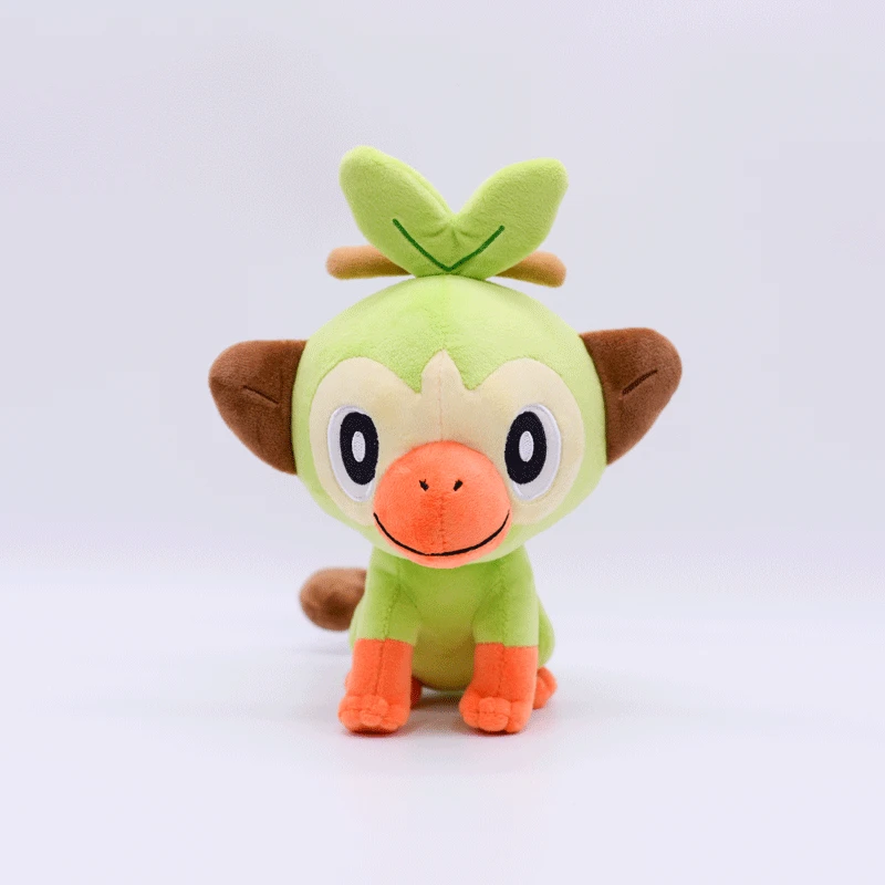 TAKARA TOMY ПКМ плюшевая кукла Покемон 3 шт./компл. мягкие щит меч Grookey Sobble Scorbunny игрушка в виде фигурки; высота каблука 18 см