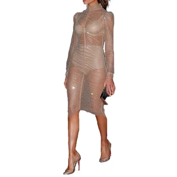 

2020 Summer Beach Dress Mesh Cover Up Women Bikini Cover Ups Swimwear Bathing Suit Swimsuit Beachdress Free Shipping