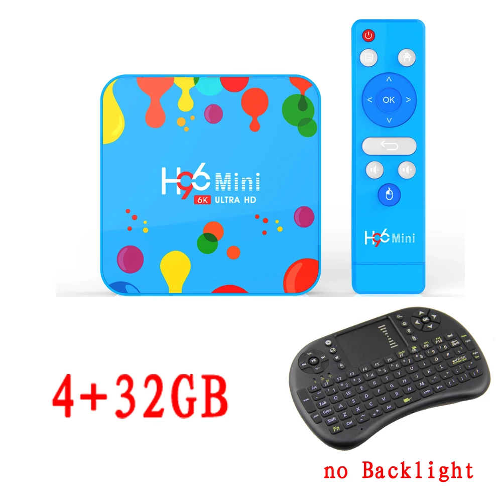 ТВ-приставка H96 Мини Android 9,0 4 Гб ОЗУ 128 ГБ 5,8 Wifi Allwinner H6 четырехъядерный USB 3,0 6K Google плеер Youtube Tanix телеприставка - Цвет: 2