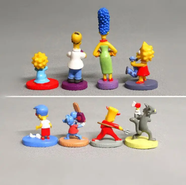 8 шт./компл. коллекция игрушек для Simpsons игрушки украшения тортов детские ПВХ экшн