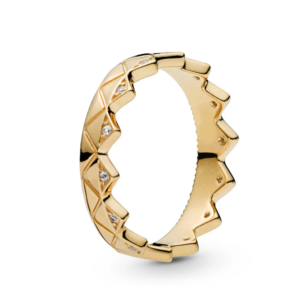 

925 Jewelry Exotic Crown Ring Shine For Women Fashion Anniversary Gift Sterling Silver Original Ring