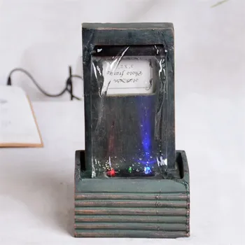 

Study Office Desktop Humidifier Water Fountain Ornaments Home Decoration Feng Shui Waterscape Crafts Water Wheel Ornaments