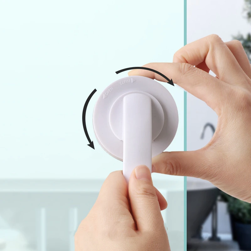 Glass Door Sliding Door Handles Closet Cupboard Toilet Lid Refrigerator Suction Cup Pulls Free Punch door handles cabinet handles