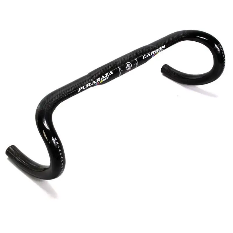 

EC90 Lightweight Carbon Fiber Road Bike Handlebar 3K Racing Handle Bike Bend to 31.8 Bicycle Parts Drop Bars