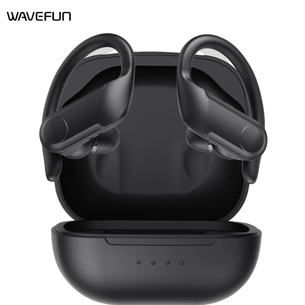Беспроводные Bluetooth наушники Wavefun 8 часов на зарядку IPX5 водонепроницаемые с
