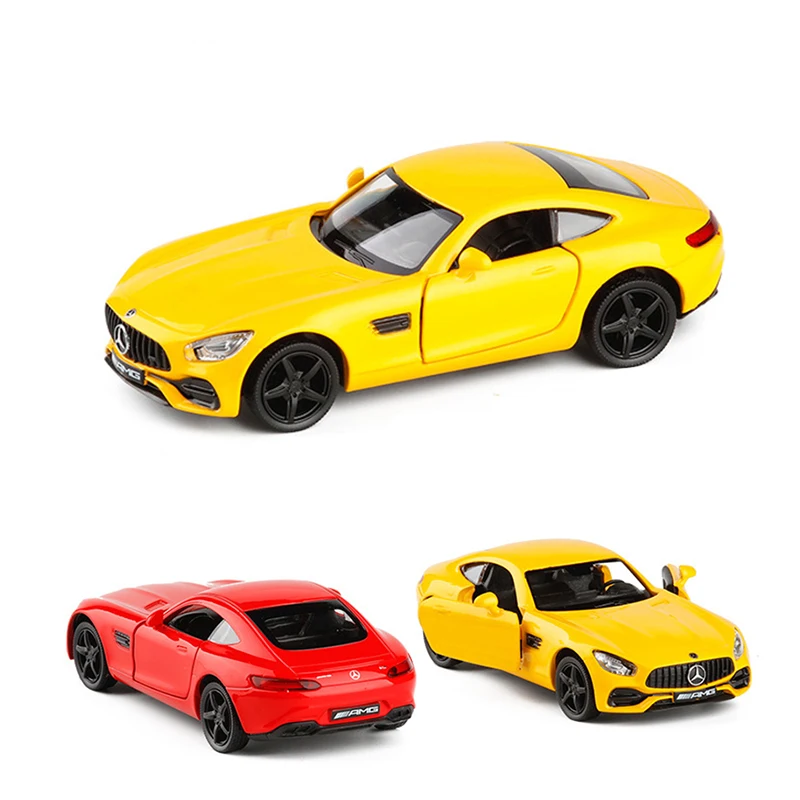 1:36 игрушечный автомобиль AMG GT C63 Coupe металлическая игрушка супермашина из сплава