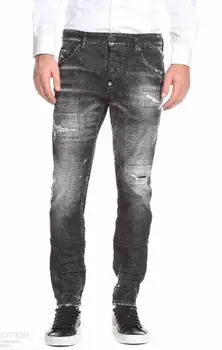 

NEW Men Jeans Ripped for Men Skinny DSQ D2 Jeans Pants Men Jeans Zipper Outwear Man Pants 1 order