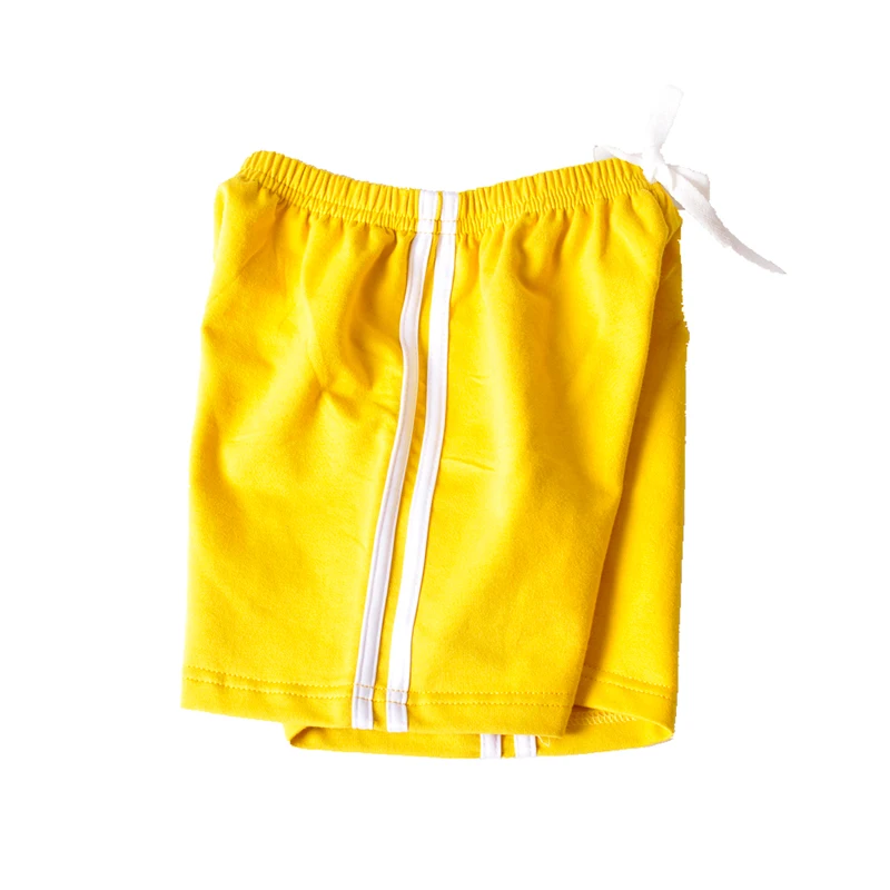 yellow Летние детские шорты модные короткие штаны ярких цветов для мальчиков и девочек От 2 до 8 лет хлопковые шорты для маленьких детей унисекс - Цвет: yellow