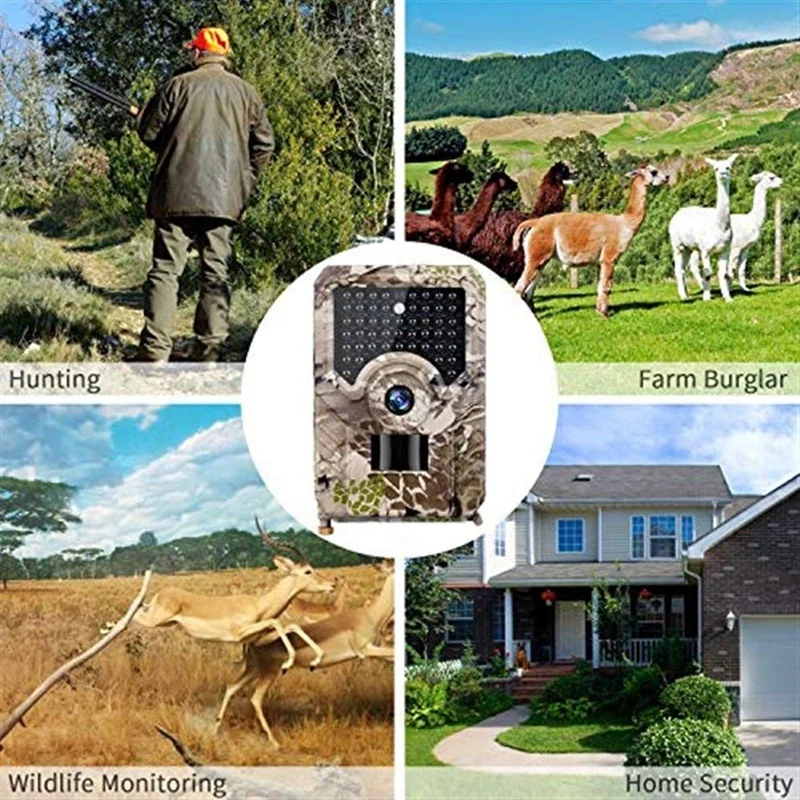 FFYY-Trail Game Camera,1080P Hd Ir Led Hunting Camera Waterproof Wildlife 950Nm Infared Night-Vision Photo Traps Scouting Motion