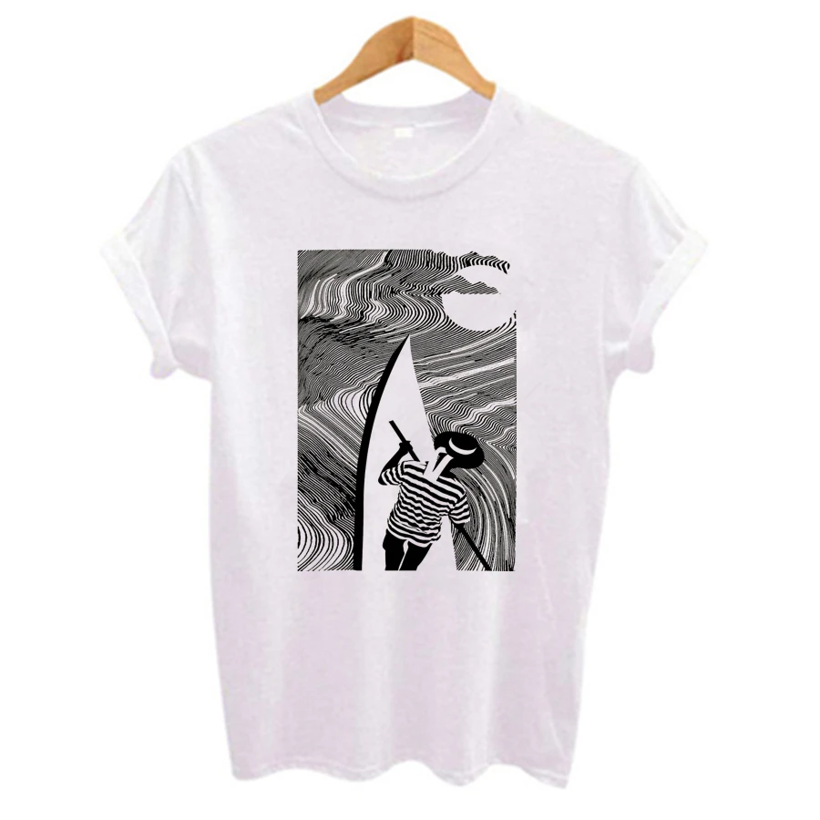 Abstractionism Works Printed T shirt Women Summer Casual Tee Tops Short sleeve round neck Breathable Cosy t-shirt